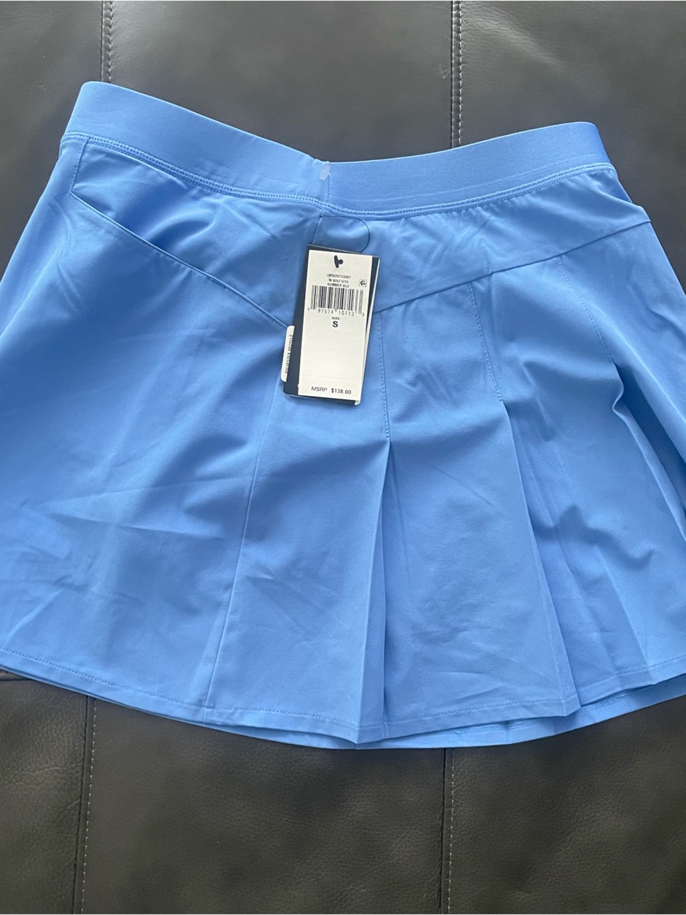 RLX Ralph Lauren Golf Tennis Skort Blue Pleated Athletic Performance Size Small
